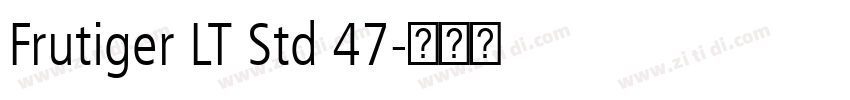 Frutiger LT Std 47字体转换